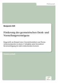 Foerderung des geometrischen Denk- und Vorstellungsvermoegens