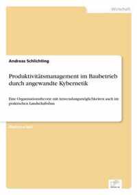 Produktivitatsmanagement im Baubetrieb durch angewandte Kybernetik