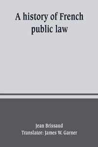 A history of French public law