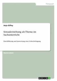 Sexualerziehung als Thema im Sachunterricht