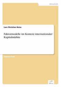 Faktormodelle im Kontext internationaler Kapitalmarkte