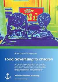 Food Advertising to Children