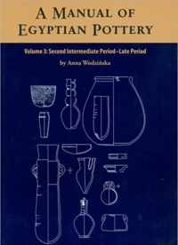 A Manual of Egyptian Pottery