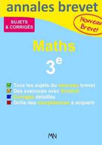 Annales Maths Nouveau Brevet 3e