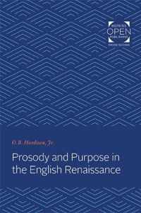 Prosody and Purpose in the English Renaissance