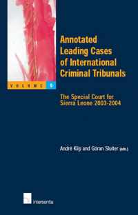 Annotated Leading Cases of International Criminal Tribunals