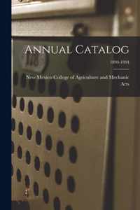 Annual Catalog; 1890-1894