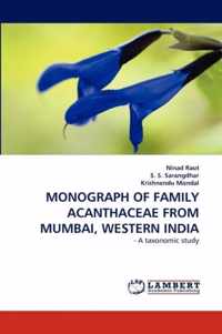 Monograph of Family Acanthaceae from Mumbai, Western India