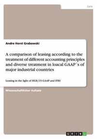 A comparison of leasing according to the treatment of different accounting principles and diverse treatment in loacal GAAPs of major industrial countries