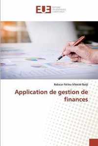 Application de gestion de finances