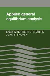 Applied General Equilibrium Analysis