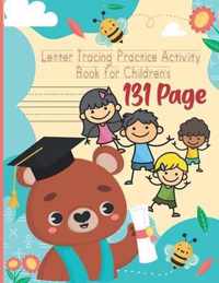 Letter Tracing Practice Activity Book for Children's