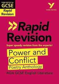 York Notes for AQA GCSE(9-1)Rapid Revision: Power and Conflict Poetry Anthology - Refresh, Revise and Catch up!