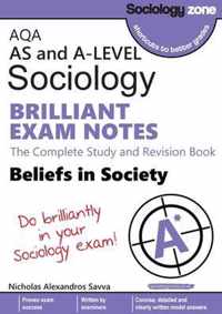 AQA Sociology BRILLIANT EXAM NOTES: Beliefs in Society: A-level