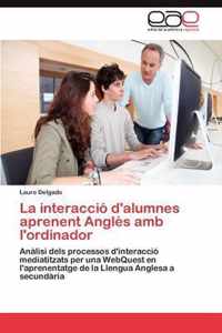 La interaccio d'alumnes aprenent Angles amb l'ordinador