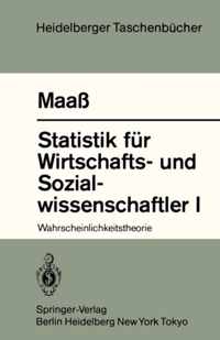 Statistik Feur Wirtschafts-und Sozialwissenschaftler I