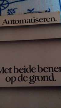 Met beide benen op de grond