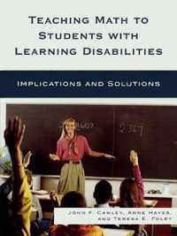 Teaching Math to Students with Learning Disabilities