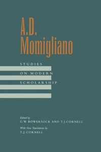 A D Momigliano - Studies On Modern Scholarship