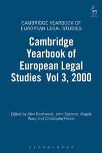 Cambridge Yearbook of European Legal Studies  Vol 3, 2000