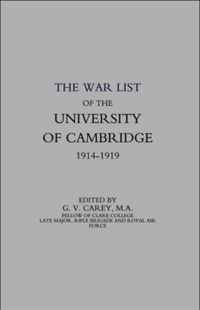 War List of the University of Cambridge 1914-1918