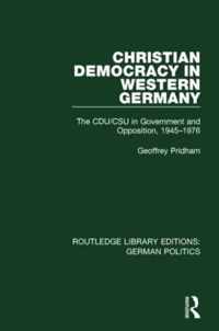 Christian Democracy in Western Germany