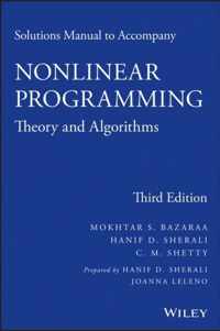 Solutions Manual to accompany Nonlinear Programming