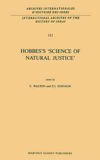 Hobbes's 'Science of Natural Justice'