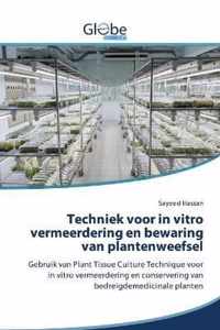 Techniek voor in vitro vermeerdering en bewaring van plantenweefsel