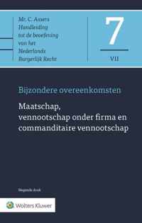 Asser-serie 7-VII -   Maatschap, vennootschap onder firma en commanditaire vennootschap