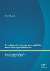 Assistance-Leistungen ausgewahlter Versicherungsunternehmen