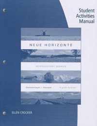 Student Activities Manual for DollenmayerHansen's Neue Horizonte, 8th