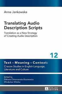 Translating Audio Description Scripts