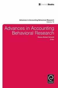 Advances in Accounting Behavioral Research