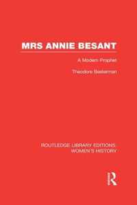 Mrs Annie Besant