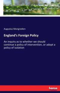 England's Foreign Policy