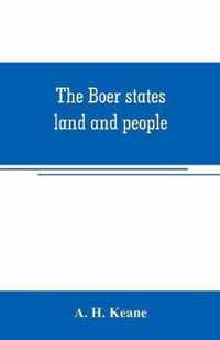 The Boer states; land and people