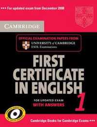 Cambridge First Certificate In English 1 For Updated Exam Student's Book With Answers