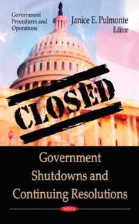 Government Shutdowns & Continuing Resolutions