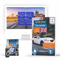 Car Theory Book 2023 Driving License B with Practise USB - Auto Theorieboek Engels 2023 Rijbewijs B met Oefen USB