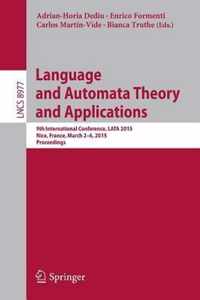 Language and Automata Theory and Applications