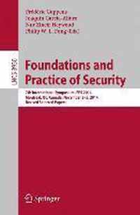 Foundations and Practice of Security