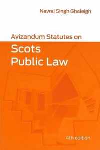 Avizandum Statutes on Scots Public Law