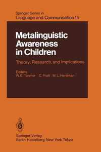 Metalinguistic Awareness in Children