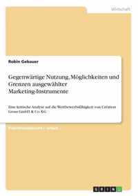 Gegenwartige Nutzung, Moeglichkeiten und Grenzen ausgewahlter Marketing-Instrumente