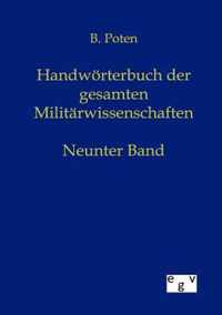 Handwörterbuch der Gesamten Militärwissenschaften