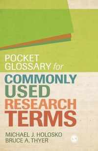 Pocket Glossary for Commonly Used Research Terms