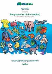 BABADADA, Armenian (in armenian script) - Babysprache (Scherzartikel), visual dictionary (in armenian script) - baba