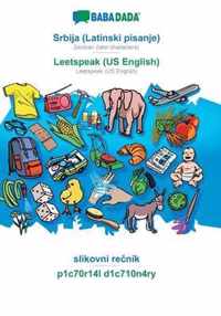 BABADADA, Srbija (Latinski pisanje) - Leetspeak (US English), slikovni renik - p1c70r14l d1c710n4ry