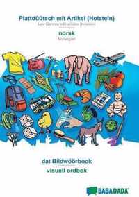 BABADADA, Plattduutsch mit Artikel (Holstein) - norsk, dat Bildwoeoerbook - visuell ordbok